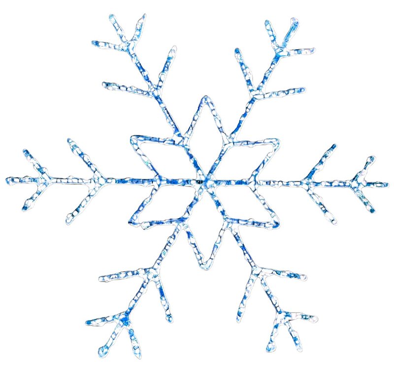 24IN DIA PRELIT LED SNOWFLAKE