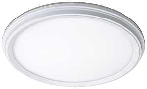 ETI 56572113 Flush-Mount Light with Color Preference and Night Light, 120 VAC, 14 W, LED Lamp, 900 Lumens, White Fixture
