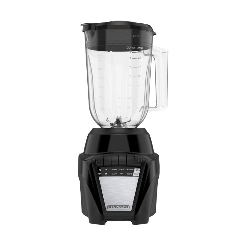 Black+Decker BL2208PB Ice Crush Blender, 56 oz Bowl, 700 W, 8-Speed, Black, Plastic Bowl