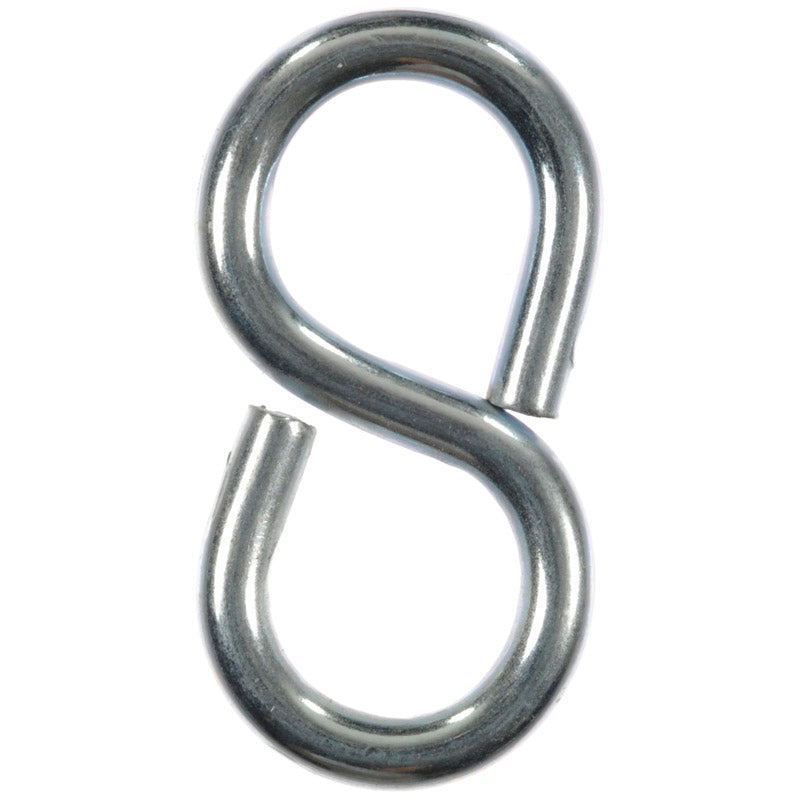 Ace Small Zinc-Plated Silver Steel 1.25 in. L Eight Hook 20 lb 5 pk, Pack of 5
