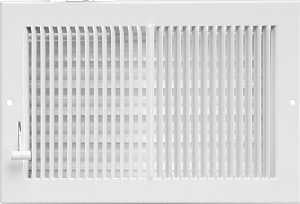 Imperial RG0289 Multi-Shutter Register, 5-1/4 in L, 11-1/4 in W, Steel, White