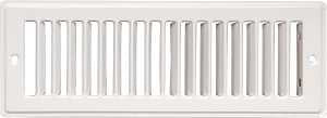 Imperial RG1270-A Toe-Space Grille, 2-1/4 in L, 12 in W, Steel, White