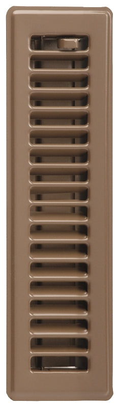 Imperial RG2000 Standard Floor Register, 11-3/4 in W Duct Opening, 2 in H Duct Opening, 3-1/2 in L, 13-1/4 in W