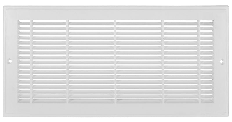 Imperial RG2293 Grille, 15-1/4 in L, 9-1/4 in W, Rectangular, Polystyrene, White, Powder-Coated
