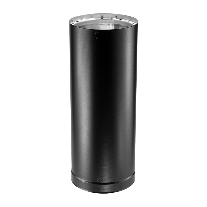 DuraVent DVL 6DVL-24 Double Wall Stove Pipe, 24 in L, Black