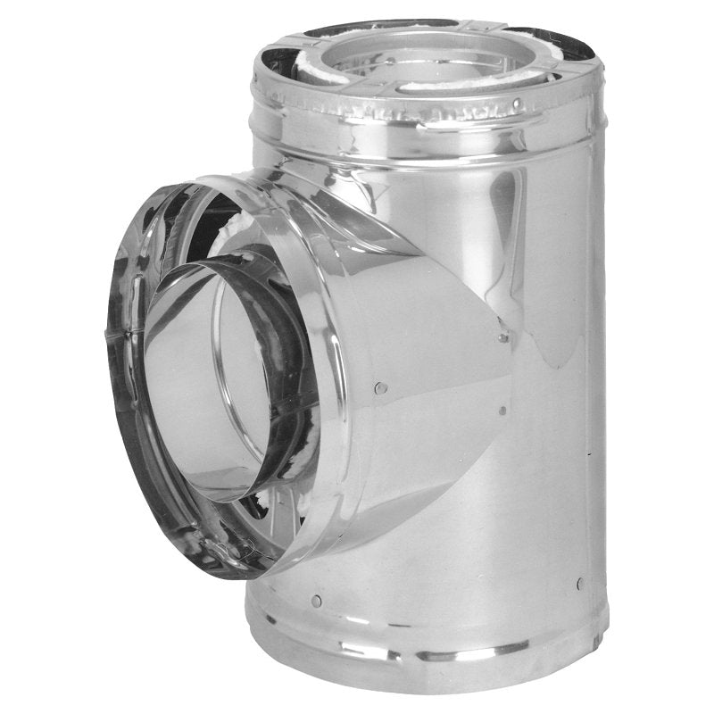 DuraVent 6DP-T Tee, 6 in, Steel, Galvanized
