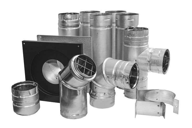 DuraVent PelletVent 3PVL-KHA Stove Pipe Kit, Stainless Steel