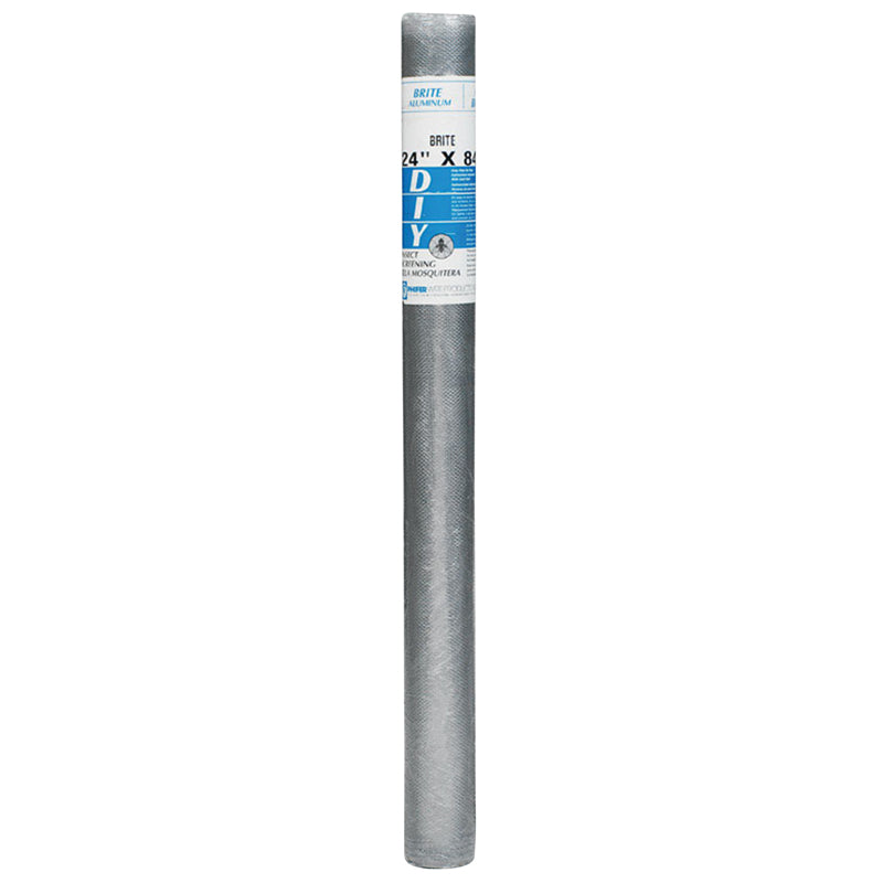 Phifer Wire 24 in. W X 84 in. L Silver Aluminum Insect Screen Cloth, Pack of 8
