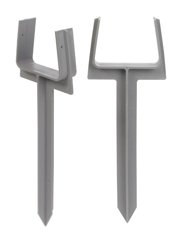 Amerimax 10.5 in. H X 3 in. W X 2 in. L Gray Vinyl K Downspout Anchor