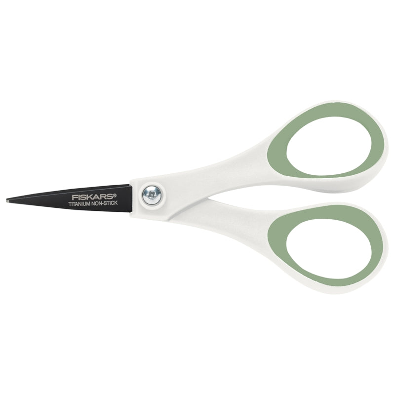 Fiskars 1073594 Non-Stick Titanium Softgrip Scissors 8IN