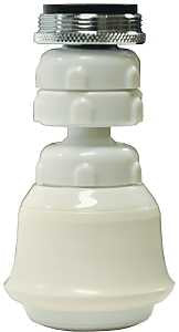 Danco 10499 Swivel Sprayrator, 15/16 x 55/64 in Male x Female Thread, Plastic, 1.5 gpm