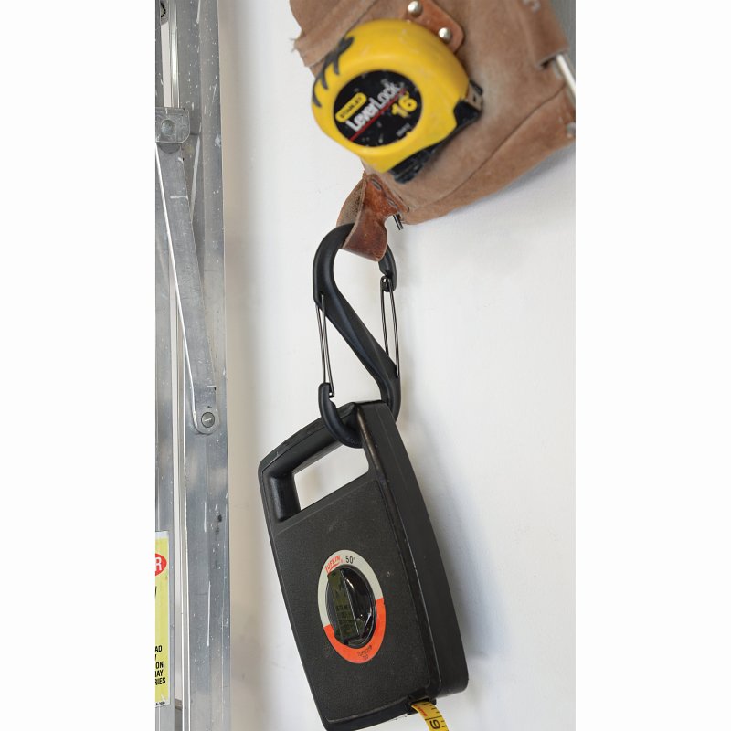 DUAL CARABINER PLASTIC BLK NO6
