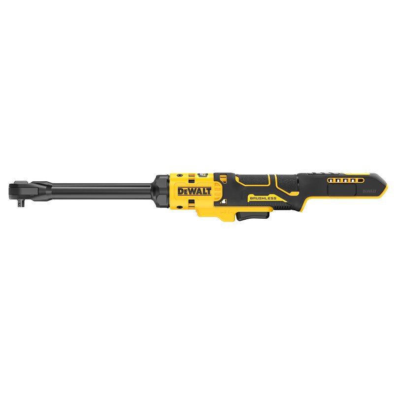 DEWALT ATOMIC Series DCF514EB Extended Reach Cordless Ratchet, Tool Only, 1/4 in Drive, Square Drive, 20 V, 45 ft-lb