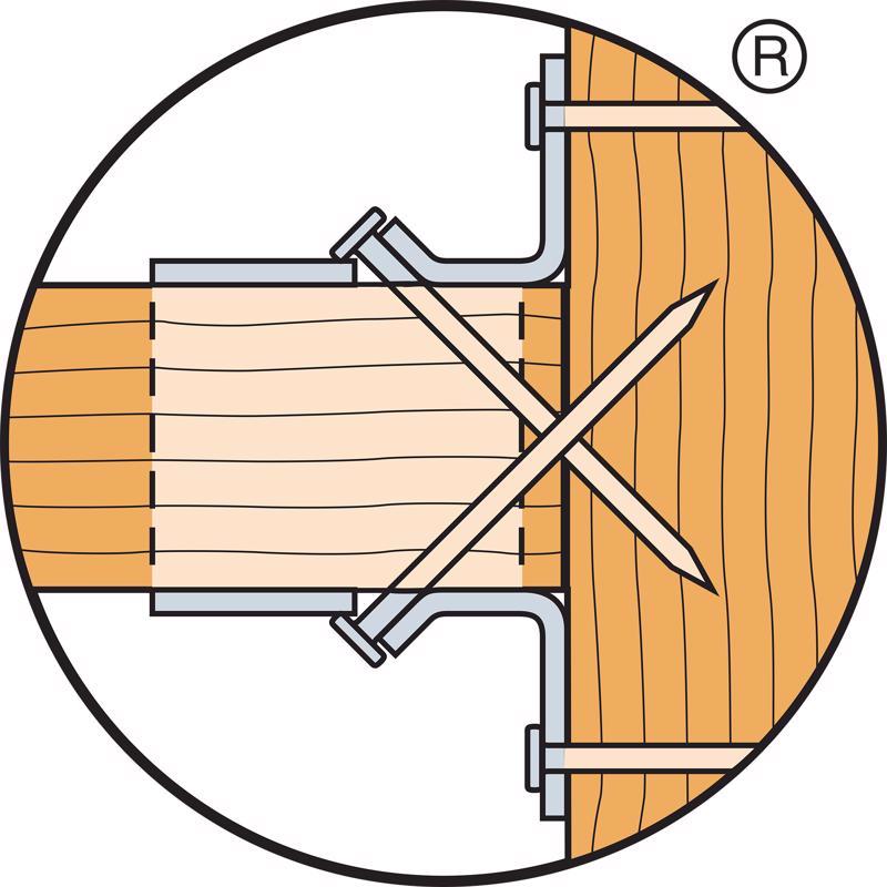 Simpson Strong-Tie LUS 7.81 in. H X 1.56 in. W 18 speed Galvanized Steel Joist Hanger, Pack of 50
