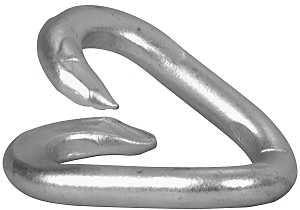 Campbell T5950124 Lap Link, 3/16 x 1 in Trade, 240 lb Working Load, Steel, Zinc, Pack of 10