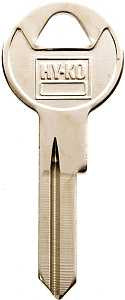 Hy-Ko 11010H26 Key Blank, Brass, Nickel, For: Ford, Lincoln, Mercury Vehicles, H26 Key Number, Pack of 10