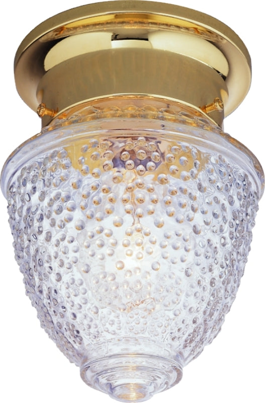 Boston Harbor RF-F-013-PB-3L Ceiling Light Fixture, 0.5 A, 120 V, 60 W, 1-Lamp, A19 or CFL Lamp, Metal Fixture