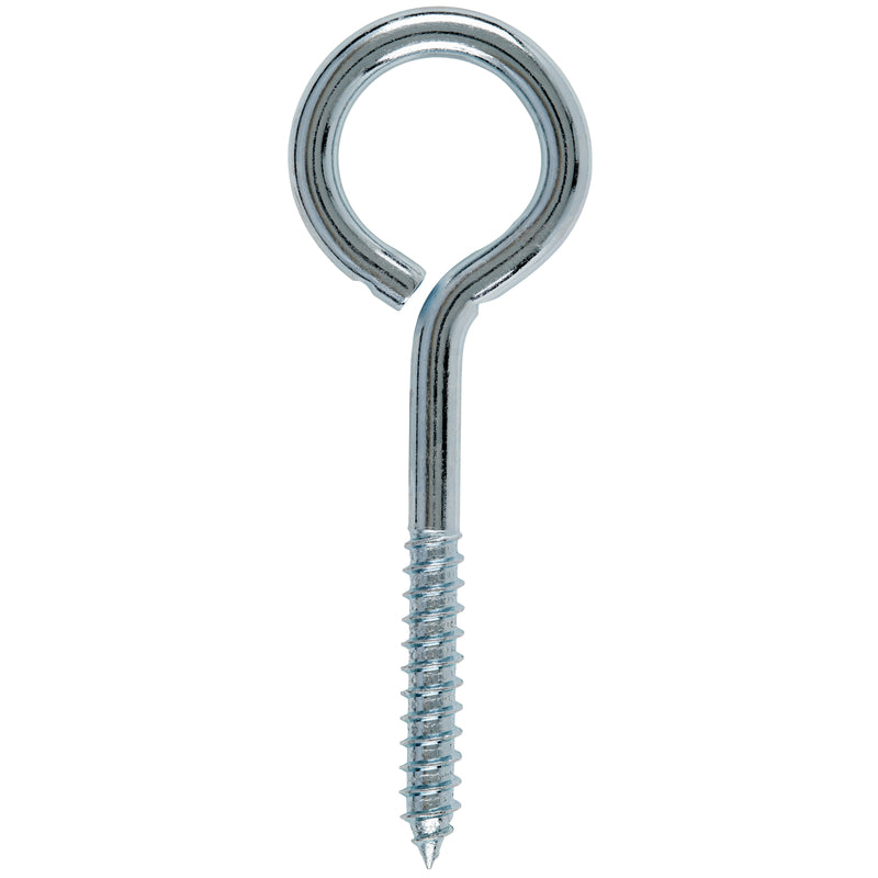 Hampton 3/8 in. X 5 in. L Zinc-Plated Steel Lag Thread Eyebolt Nut Included, Pack of 10