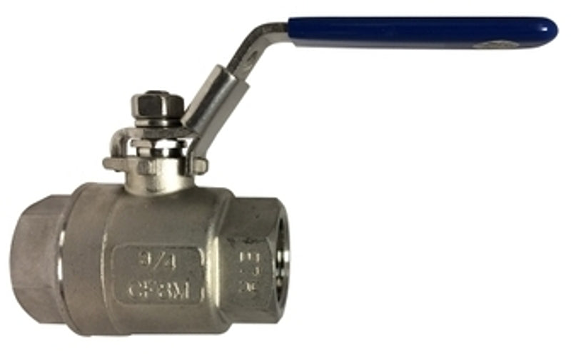 Midland Industries 949168 Ball Valve, 2 in Connection, FPT, 1000 psi Pressure