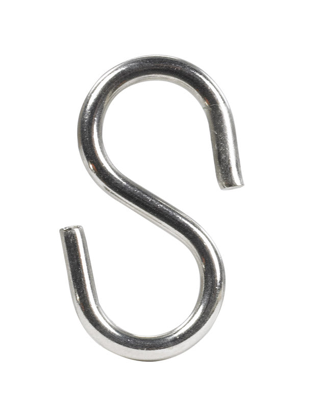Hampton Medium Stainless Steel 2-1/8 in. L S-Hook 55 lb 1 pk, Pack of 20