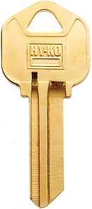 Hy-Ko 21200KW1BR Mechanical Key Blank, Brass, For: Kwikset KW1 Lock, Pack of 200