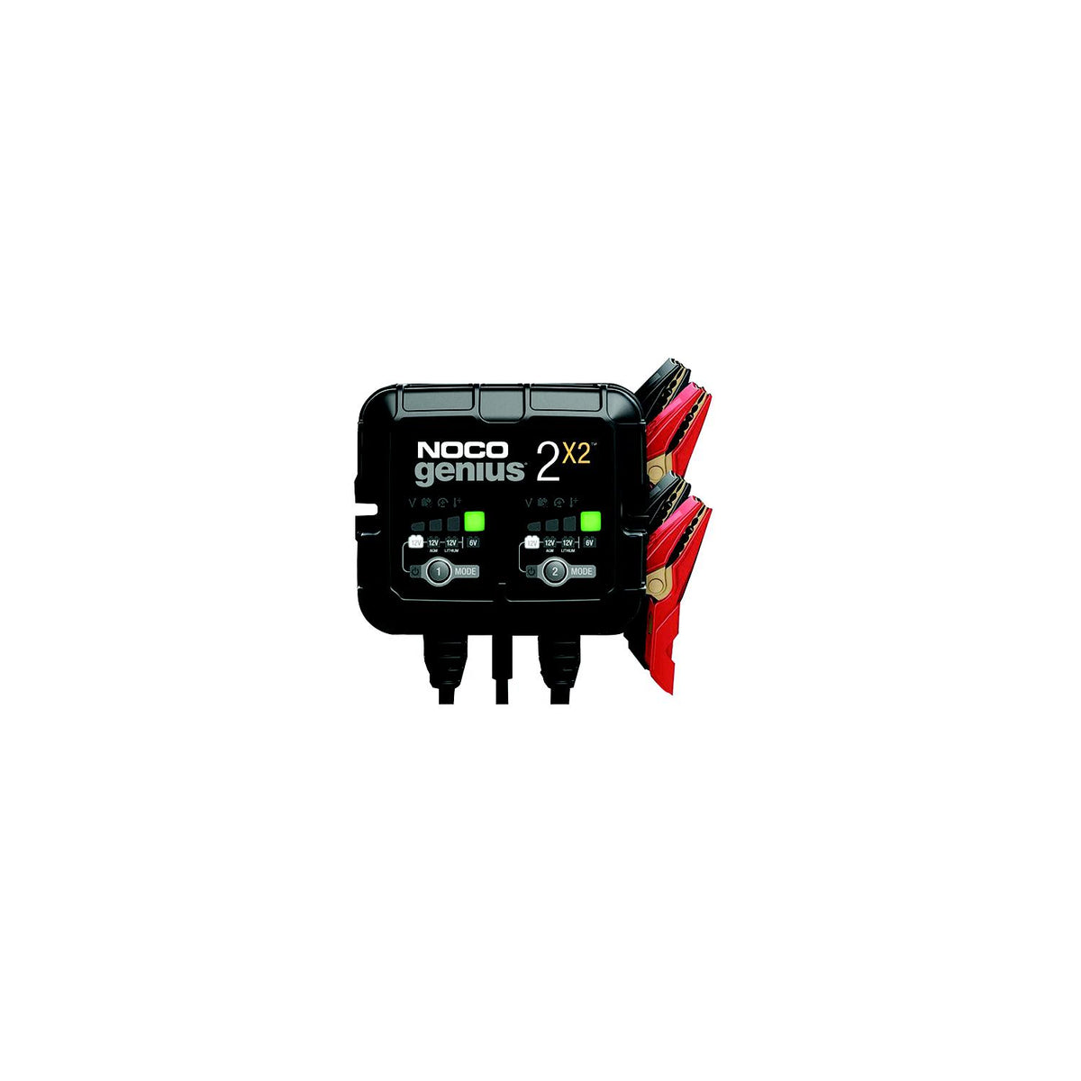 Noco GENIUS2X2 Multi-Bank Battery Charger & Maintainer, 4 Amps/2 Banks