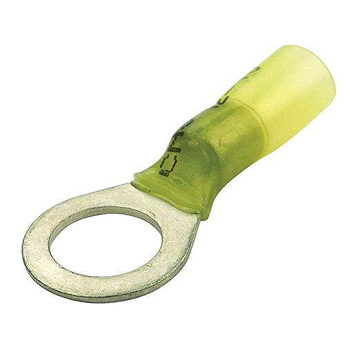 FulTyme RV Heat Shrink Ring Terminal, 16-14 Ga., 3/8" Stud, Blue, 3/Pk