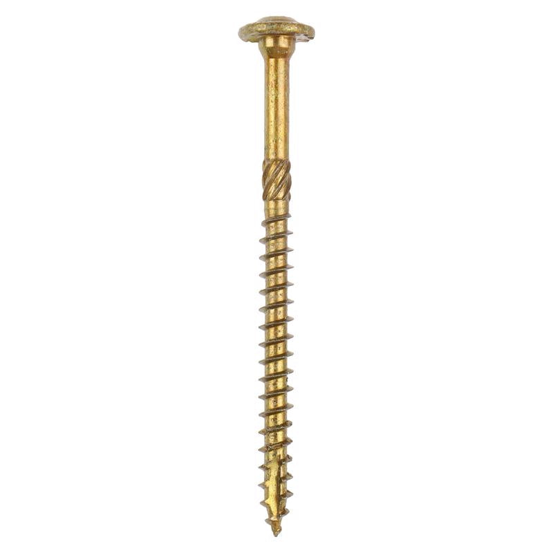 GRK Fasteners 5/16 in. in. X 4 in. L Star Hex Head W-Cut Structural Screws, Pack of 2