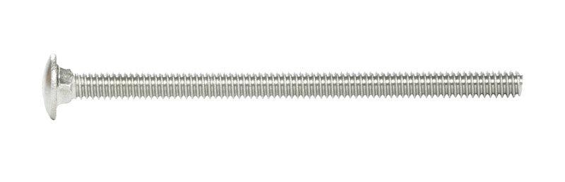 HILLMAN 1/4 in. X 4 in. L Stainless Steel Carriage Bolt 25 pk