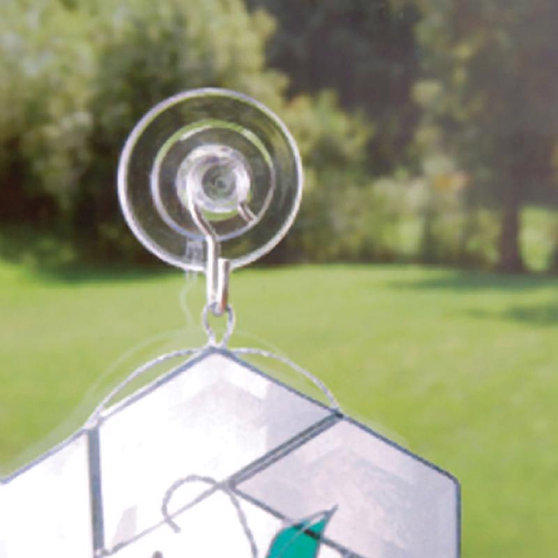 HILLMAN Large Nickel Plated Clear Metal/Plastic 3 in. L Cup Hook 3 lb 1 pk, Pack of 30