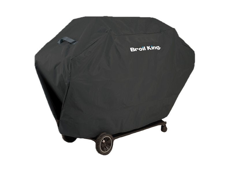 Broil King Select Series 67488 Grill Cover, 64 in W, 23 in D, 45-1/2 in H, Polyester/PVC, Black