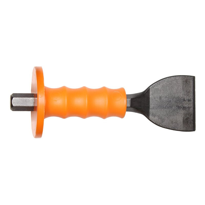 Mayhew 94505 Handguarded Electrician's Chisel, 2-3/4 in Tip, 9 in OAL, High-Carbon Molybdenum Steel Blade