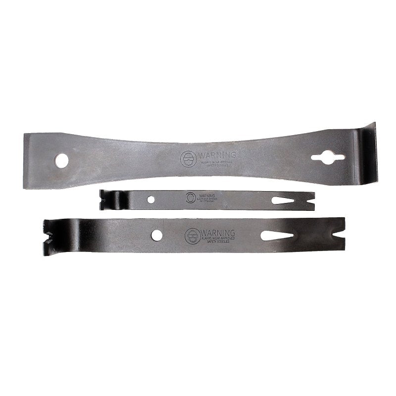 Mayhew 98605 Utility Flat Bar Kit, 3-Piece, Steel, Black-Oxide