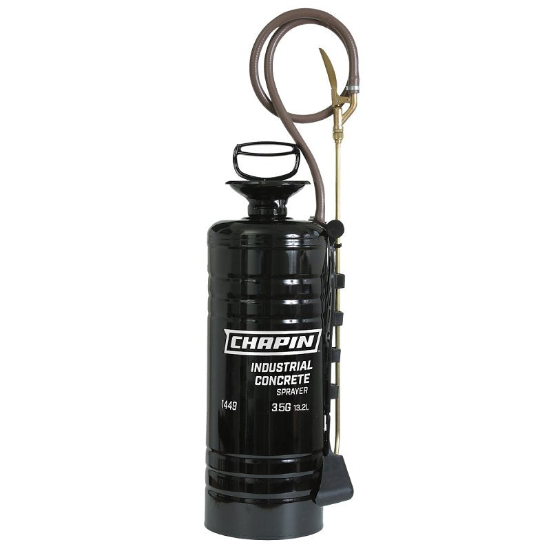 Chapin 1449 Compression Sprayer, 3.5 gal Tank, Steel Tank, 48 in L Hose, Black