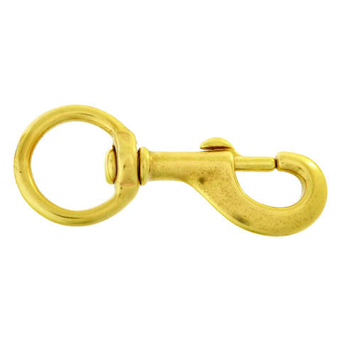 Campbell 1-1/4 in. D X 4-3/4 in. L Polished Bronze Bolt Snap 120 lb, Pack of 10