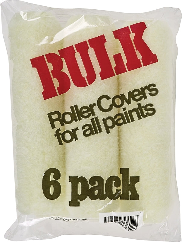Linzer RC136 Roller Cover, 3/8 in Thick Nap, 9 in L, Foam Cover, White