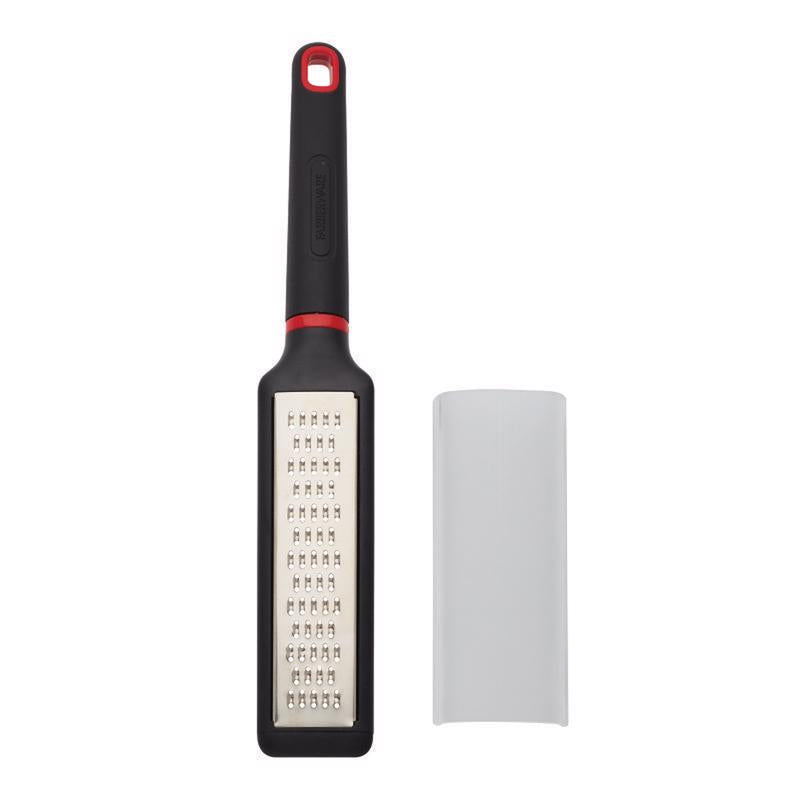 Farberware Black/Silver Plastic/Stainless Steel Zester Grater