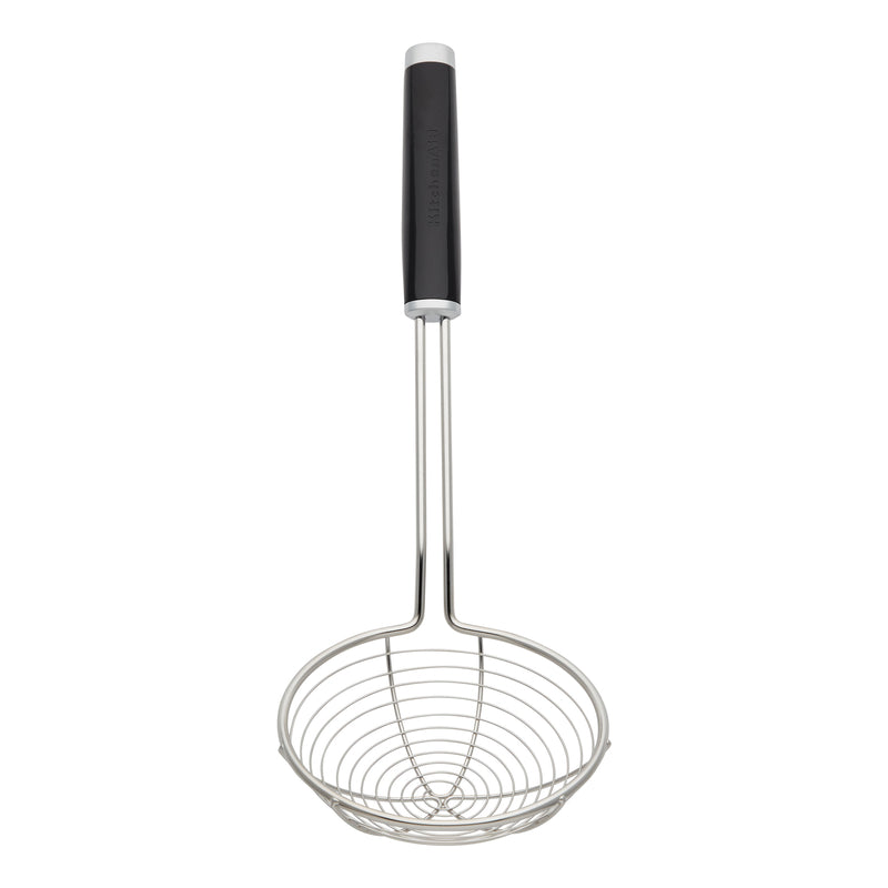 KitchenAid Black ABS Plastic/Stainless Steel Asian Strainer