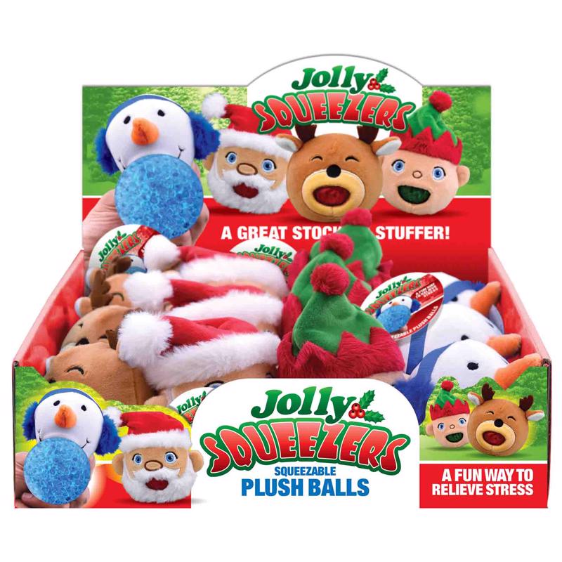 Shawshank LEDz Magic Seaons Jolly Squeezable Ball Toys Assorted 12 pc, Pack of 12