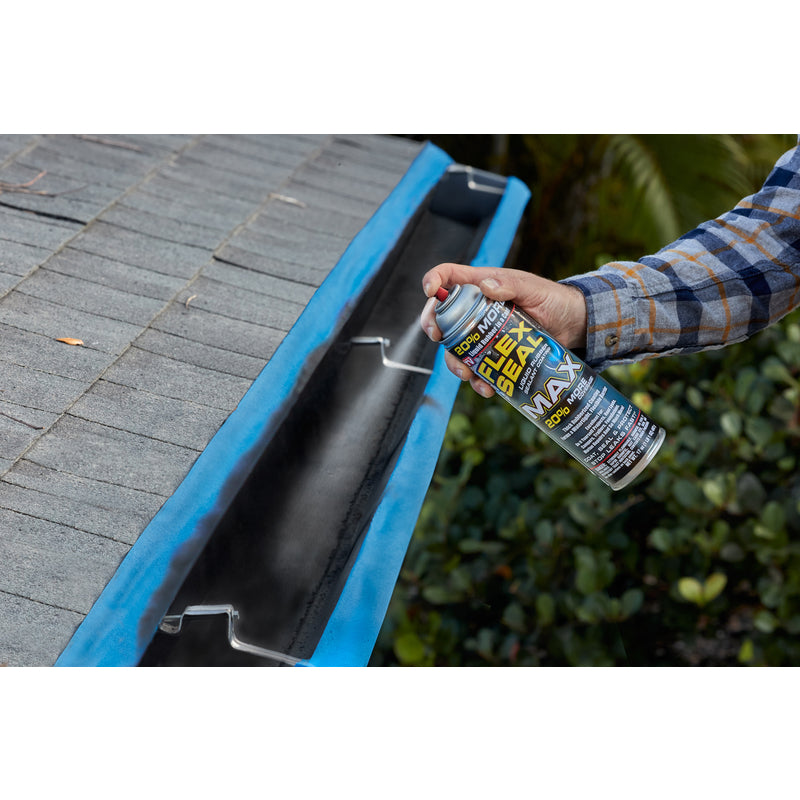 Flex Seal Family of Products Flex Seal MAX Clear Rubber Spray Sealant 17 oz, Pack of 4