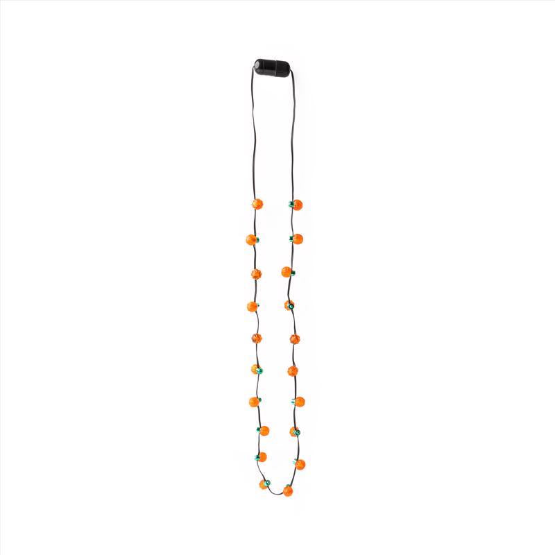 Spooky Lights LED Pumpkin Necklace 1 pk, Pack of 36
