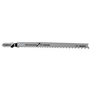 Bosch T345XF3 Jig Saw Blade, 0.39 in W, 5-1/4 in L, 5/10 TPI, 3/PK