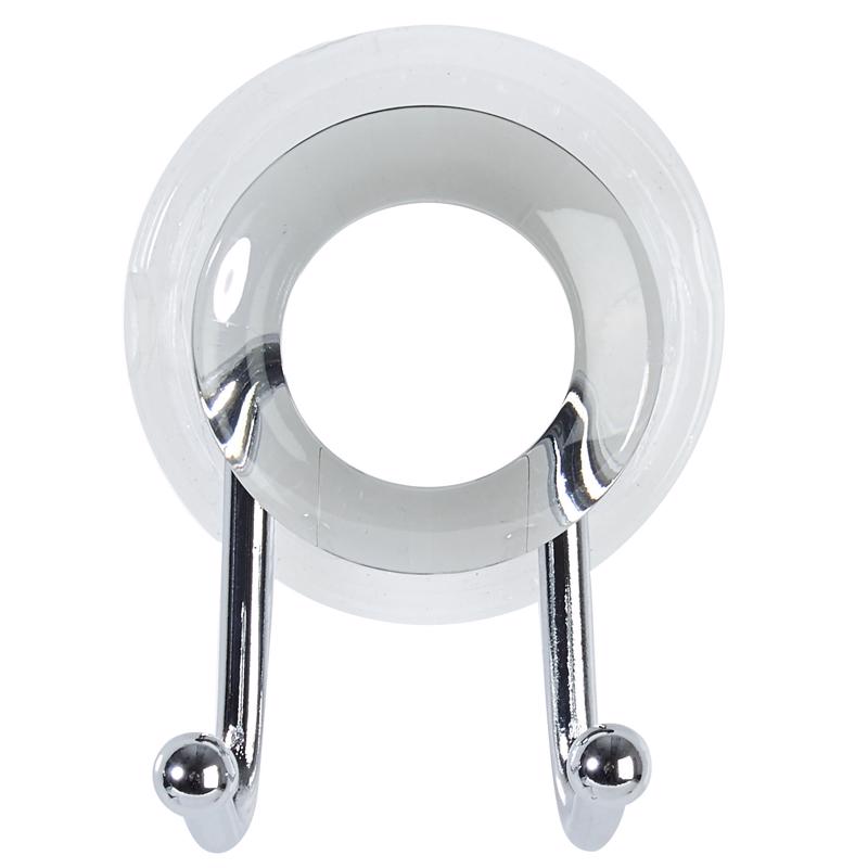 Better Living Impress 3 in. H X 2.25 in. W X 2 in. L Gray Double Suction Hook