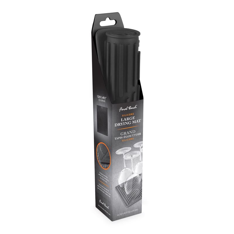 Final Touch 12 in. L X 10 in. W X 0.2 in. H Silicone Drying Mat
