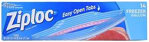 ZIPLOC SUSO FREEZER BAG GALLON 16 CT