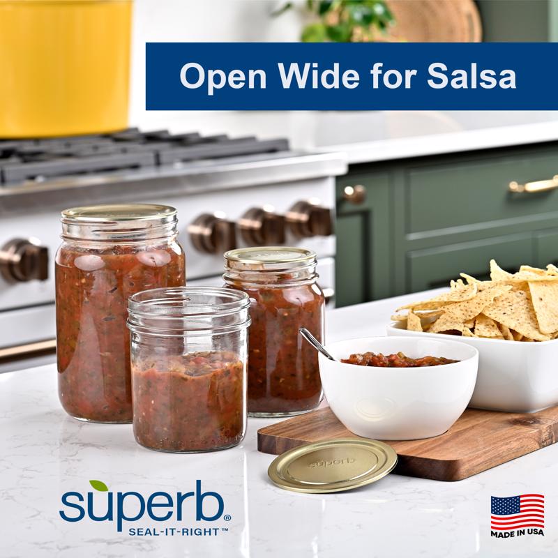 Superb Seal-It-Right Wide Mouth Canning Lids and Bands 12 pk, Pack of 12