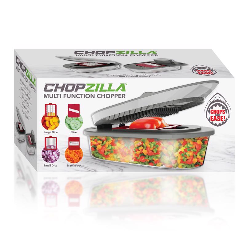 Chopzilla Gray Plastic/Stainless Steel Food Chopper