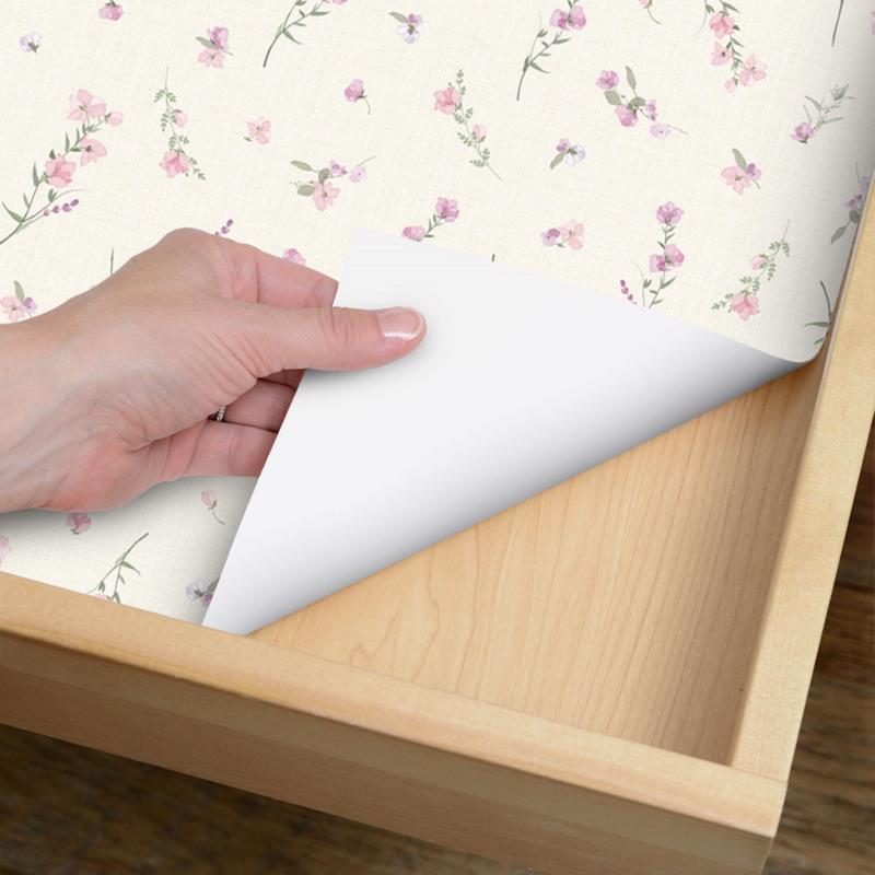 Con-Tact 9 ft. L X 18 in. W Sweet Pea Shelf Liner