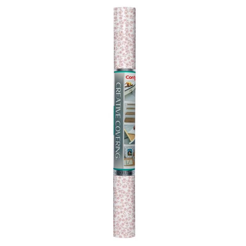 Con-Tact 9 ft. L X 18 in. W Pink Shelf Liner
