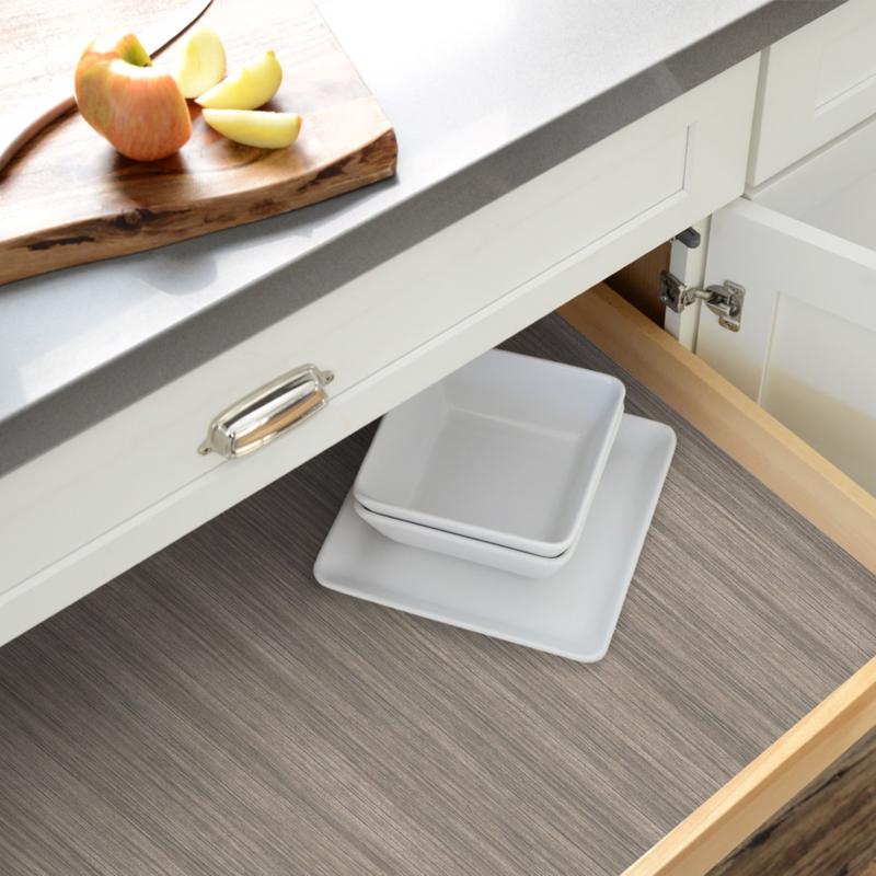 Con-Tact 9 ft. L X 18 in. W Gray Shelf Liner